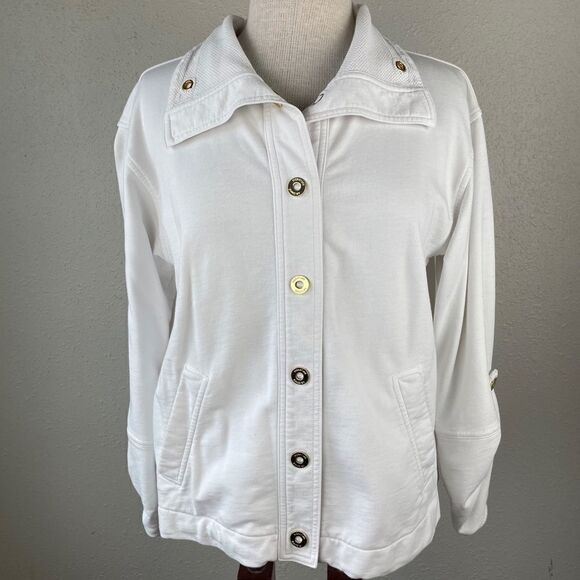 Jones New York Signature White Jacket Size M EUC - Picture 1 of 8
